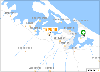 map of Te Puna