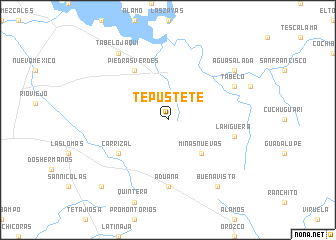 map of Tepustete