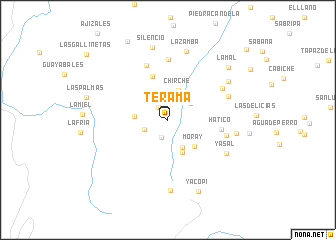 map of Terama