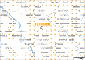 map of Terasira