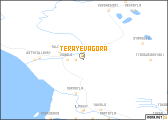 map of Terayeva Gora