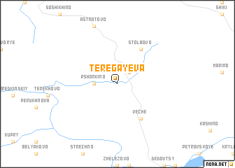 map of Teregayeva