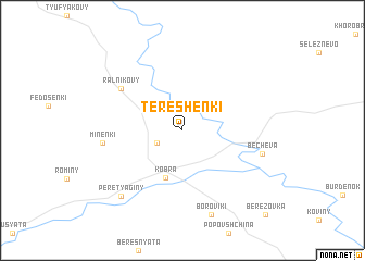 map of Tereshenki