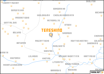 map of Terëshino