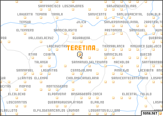 map of Teretina