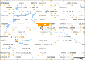 map of Terezín