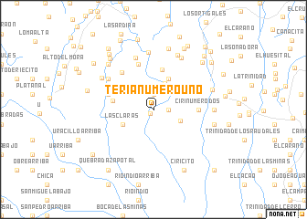 map of Tería Número Uno