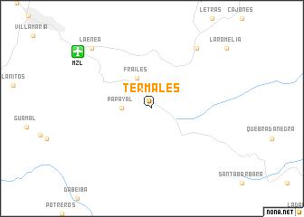 map of Termales