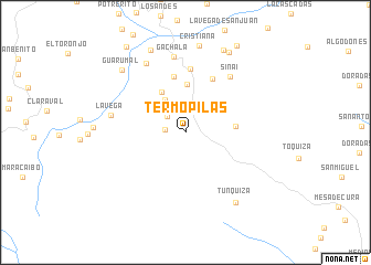 map of Termópilas