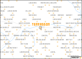 map of Terrasson