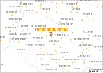 map of Terrón Colorado