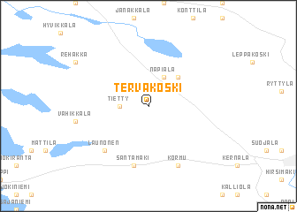 map of Tervakoski