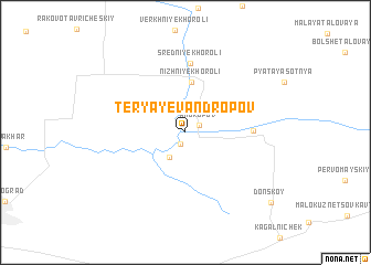 map of Teryayev-Andropov