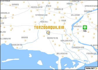 map of Terzo dʼ Aquiléia