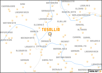 map of Tesallia