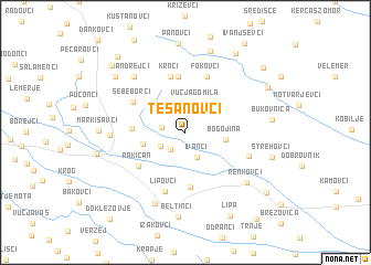 map of Tešanovci
