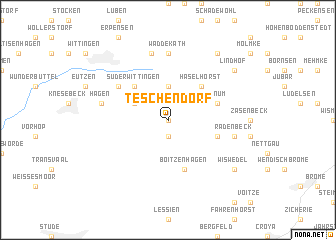 map of Teschendorf