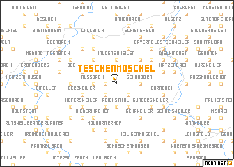 map of Teschenmoschel