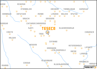 map of Teséca