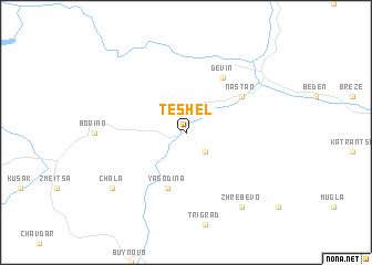 map of Teshel