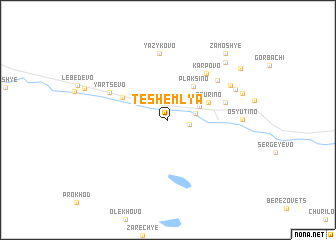 map of Teshemlya