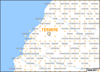 map of Te-sheng
