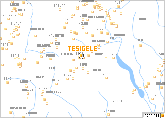map of Tesigele