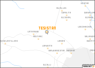 map of Tesistán
