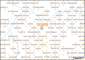 map of Tesoro