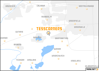 map of Tess Corners