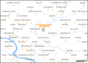 map of Tessin