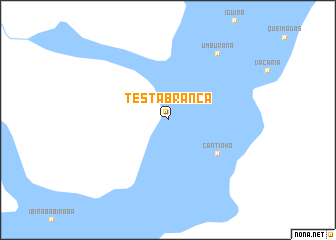 map of Testa Branca