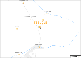 map of Tesuque