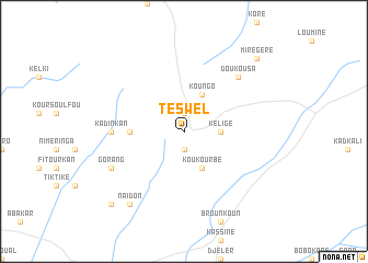 map of Teswel