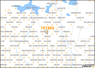 map of Têtard