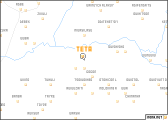 map of Tʼētʼa