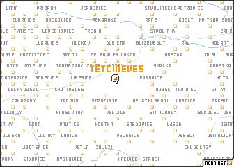 map of Tetčiněves
