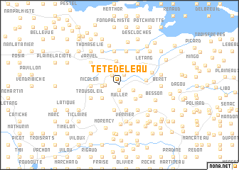 map of Tête de lʼEau