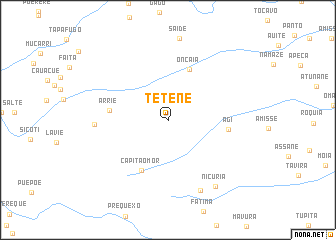 map of Tetene