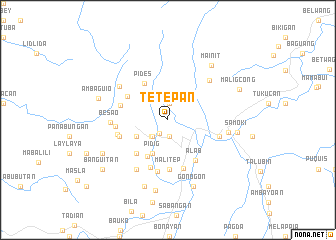 map of Tetepan