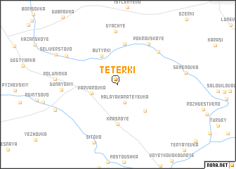 map of Tetërki