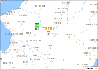 map of Tetey