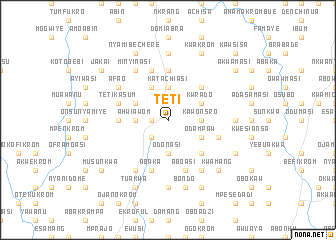 map of Teti