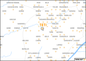 map of Teti