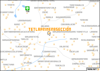 map of Tetla Primera Sección