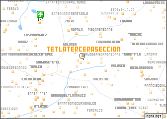 map of Tetla Tercera Sección