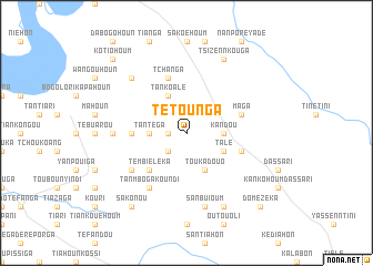 map of Tétounga