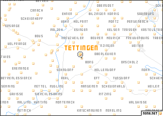map of Tettingen