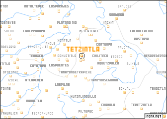 map of Tetzintla