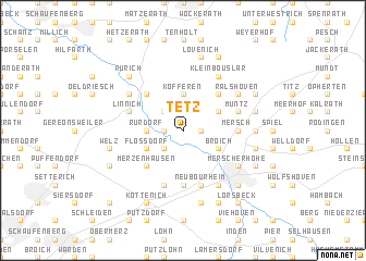 map of Tetz